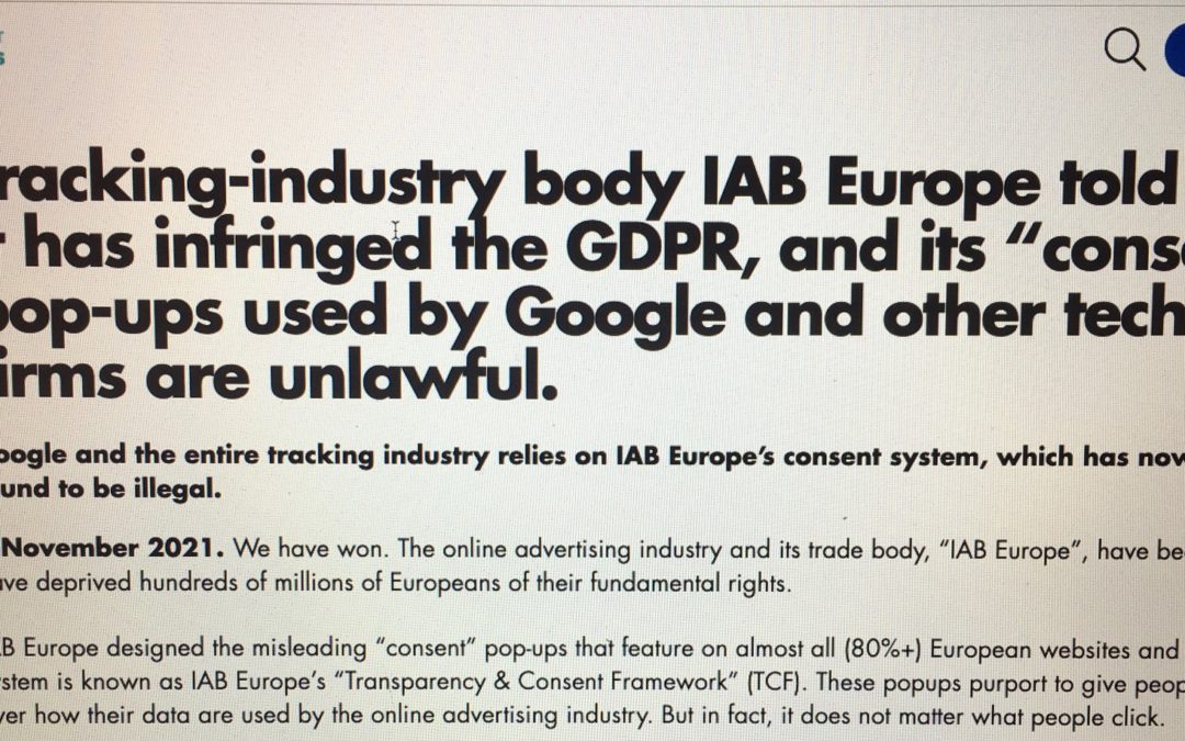 Ad-tech nightmare? Is RTB-based user tracking about to be found illegal by Belgian EU privacy enforcers?